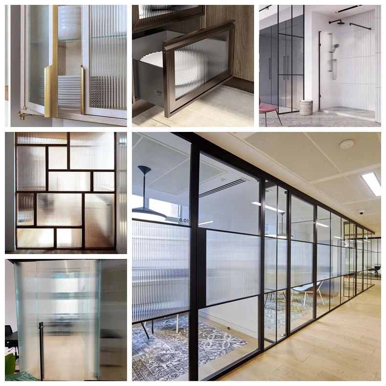 fluted glass application fluted glass application