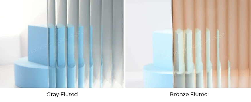 Tinted textured glass Tinted textured glass