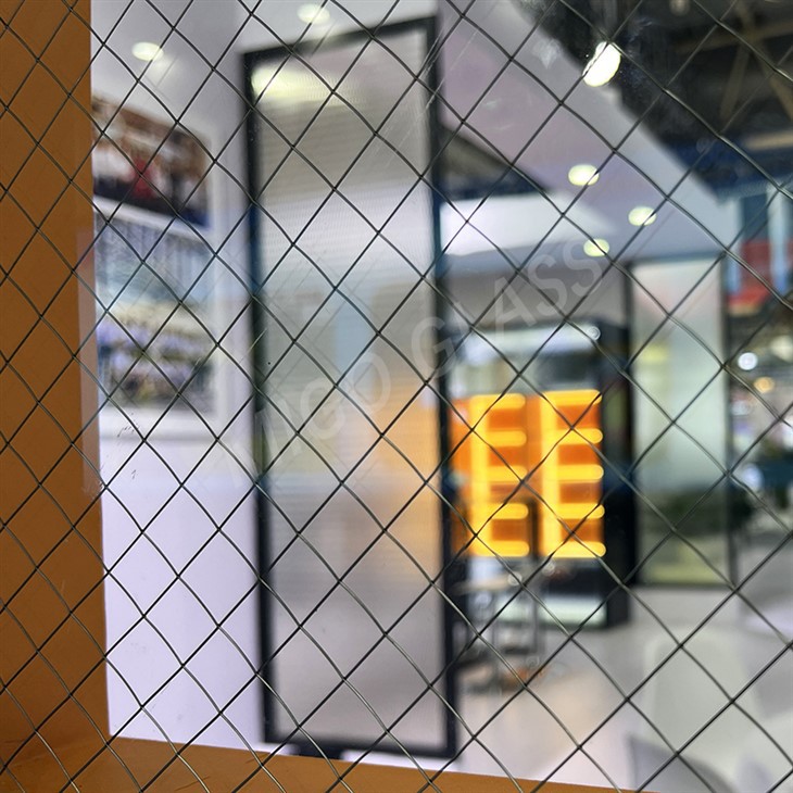 Diamond Polished Wired Glass