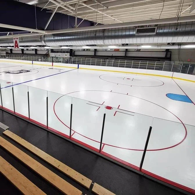 Tempered Hockey Glass Wall