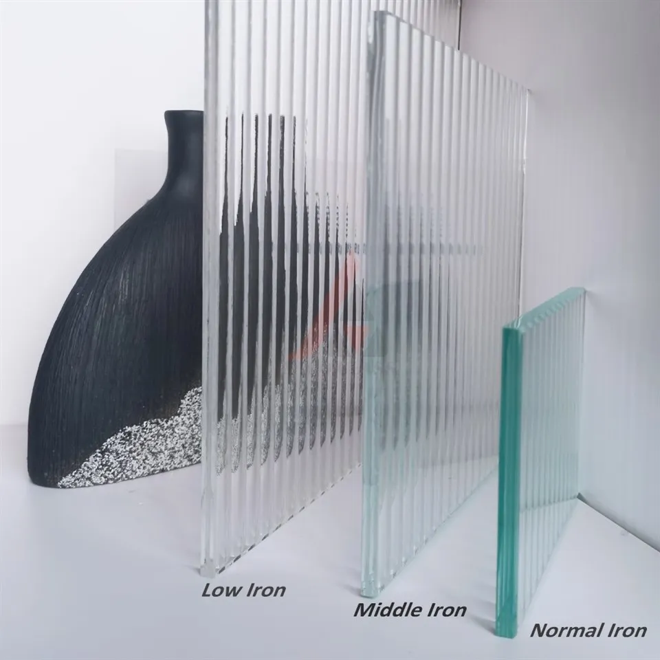 Low Iron Fluted Glass