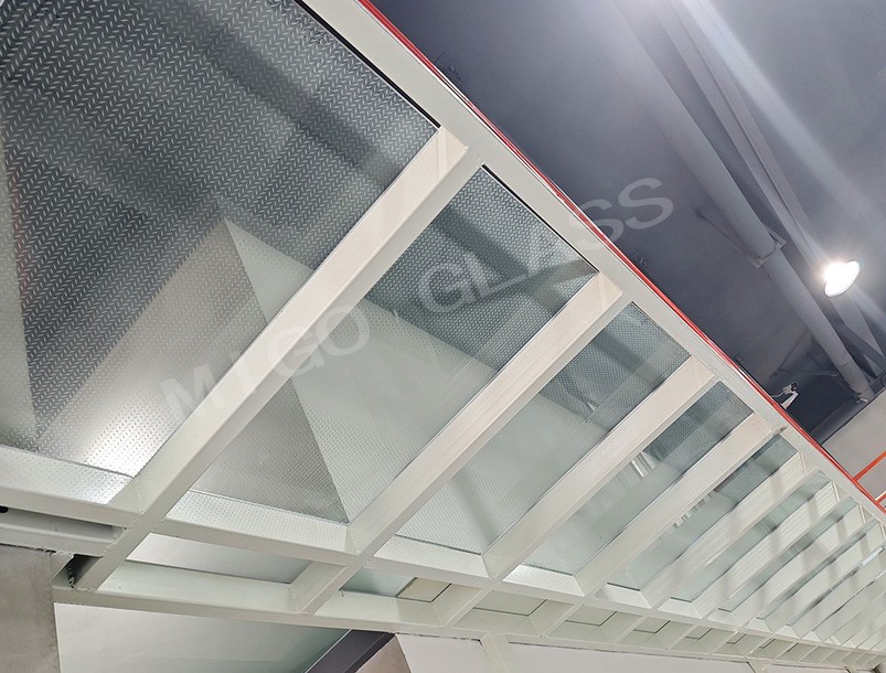 anti-slip glass floor anti-slip glass floor