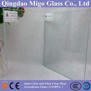 4mm Clear and Ultra Clear Low Iron Float Greenhouse Glass
