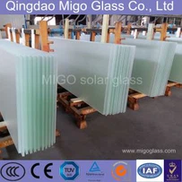 3.2mm Low Iron Patterned Tempered Solar Glass