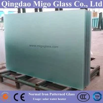 3.2mm Clear Mistlite Patterned Solar Glass Used In Solar Water Heaters