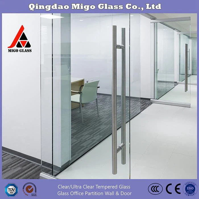 Clear tempered glass door