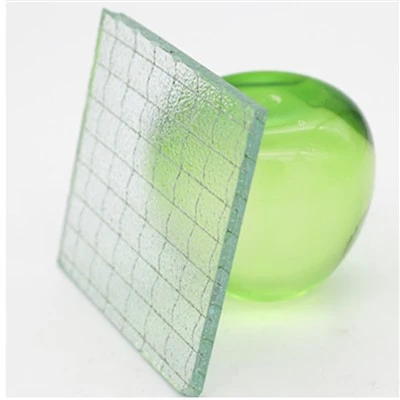 Clear and Bronze Patterned Wired Glass Clear and Bronze Patterned Wired Glass