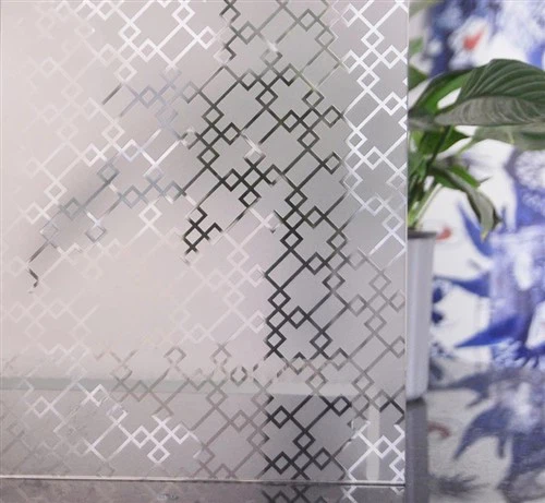 Etched Frosted Decorative Glass