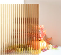 Tinted Ribbed Glass Shower Door