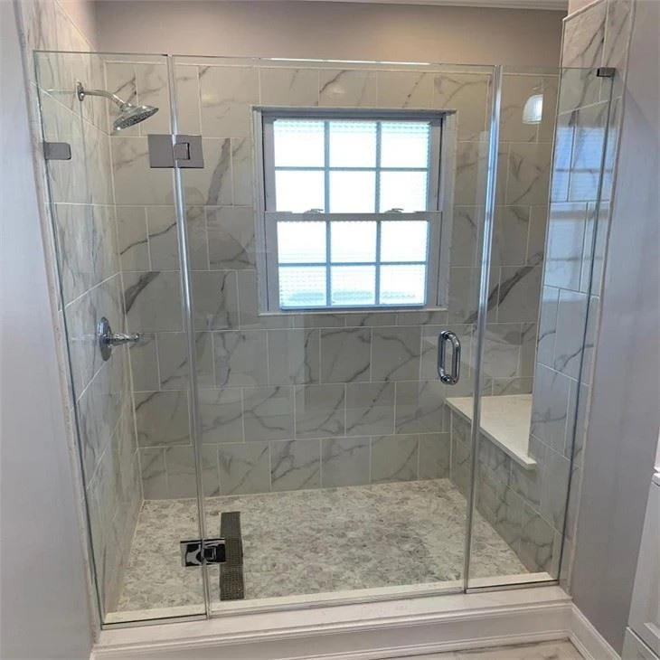 Shower door glass